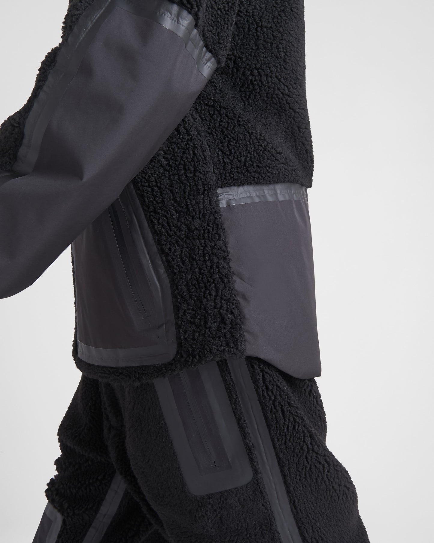 Recycled fleece technical jacket