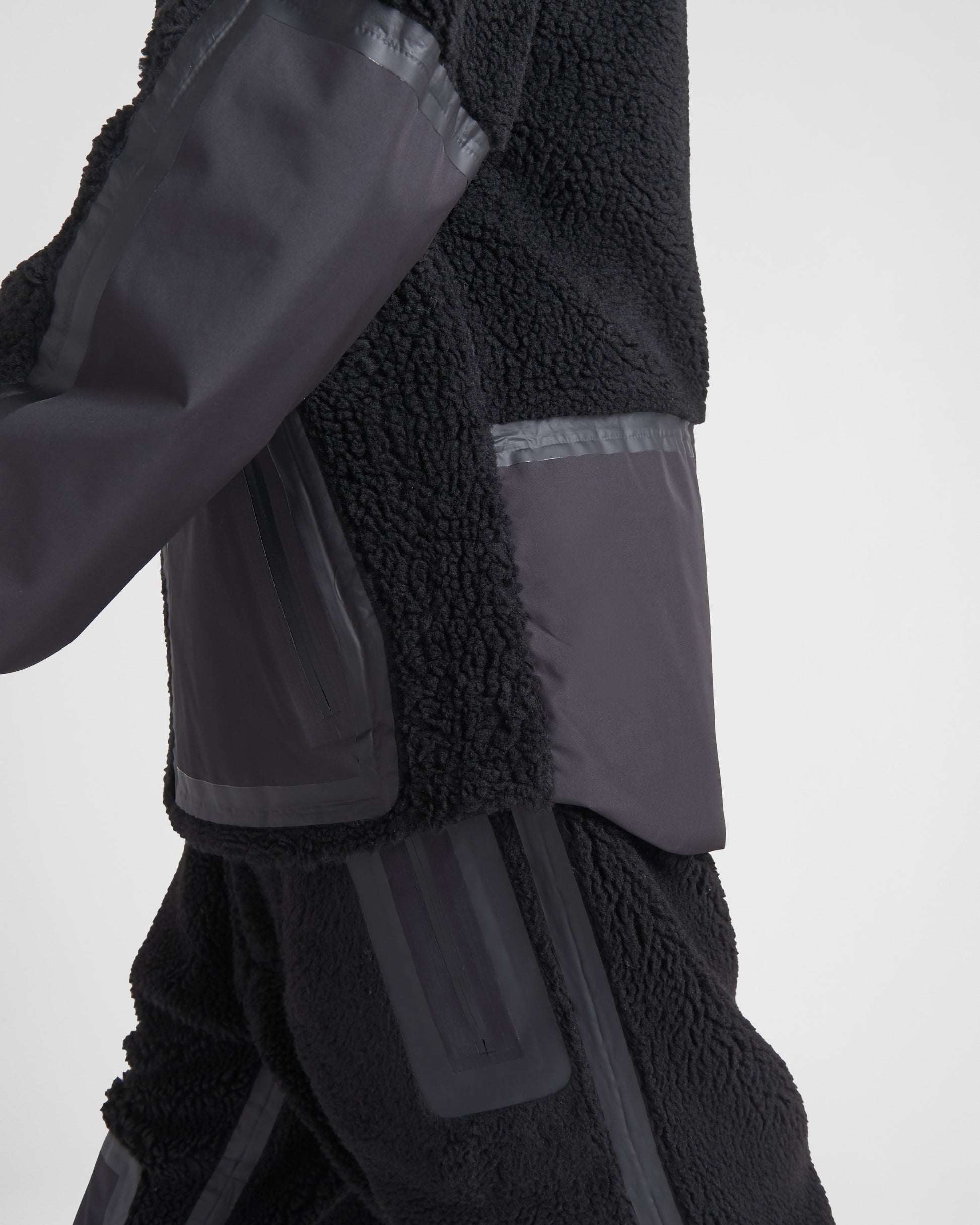 Recycled fleece technical jacket