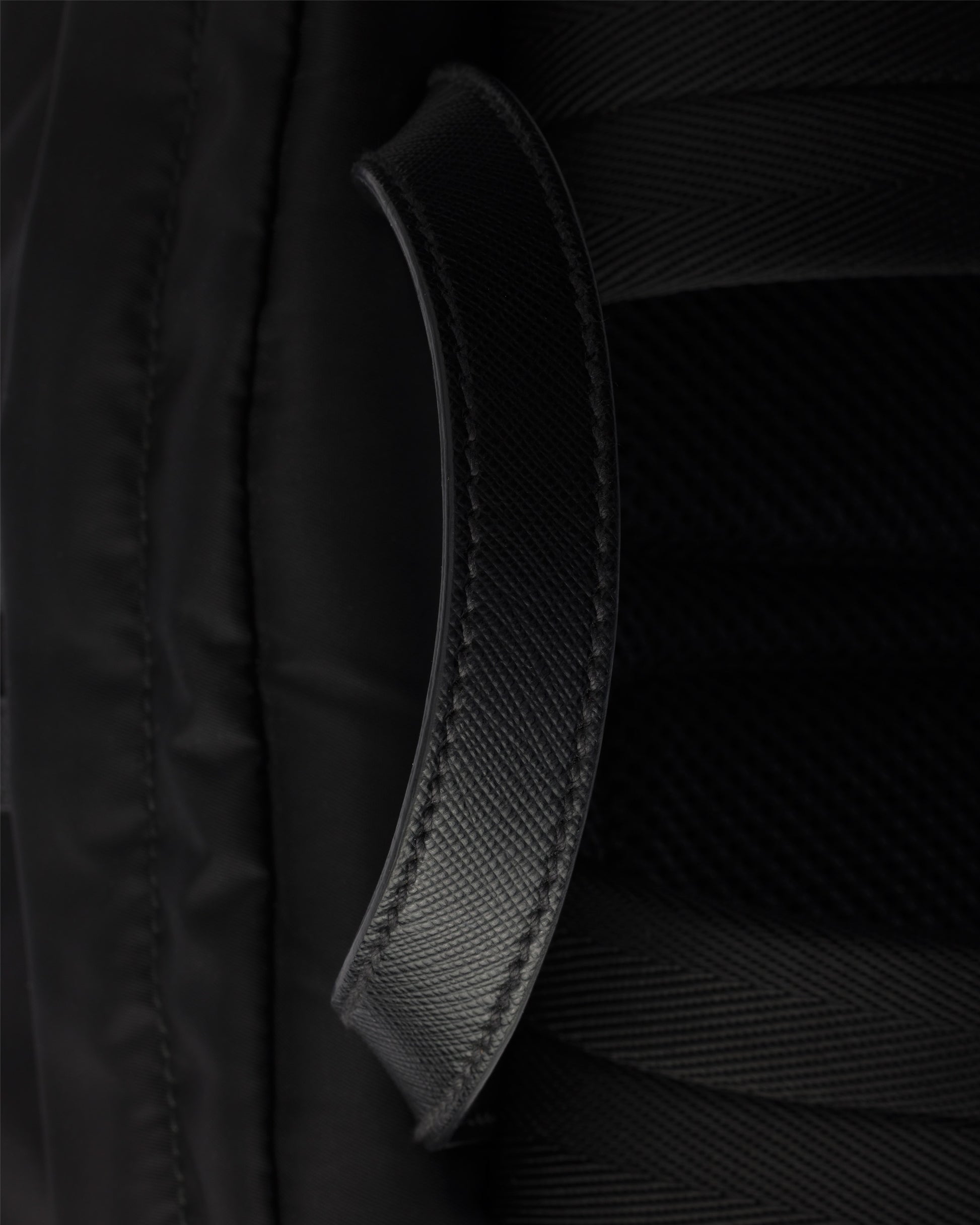 Re-Nylon and Saffiano leather backpack