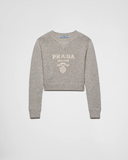 Wool and cashmere crew-neck sweater