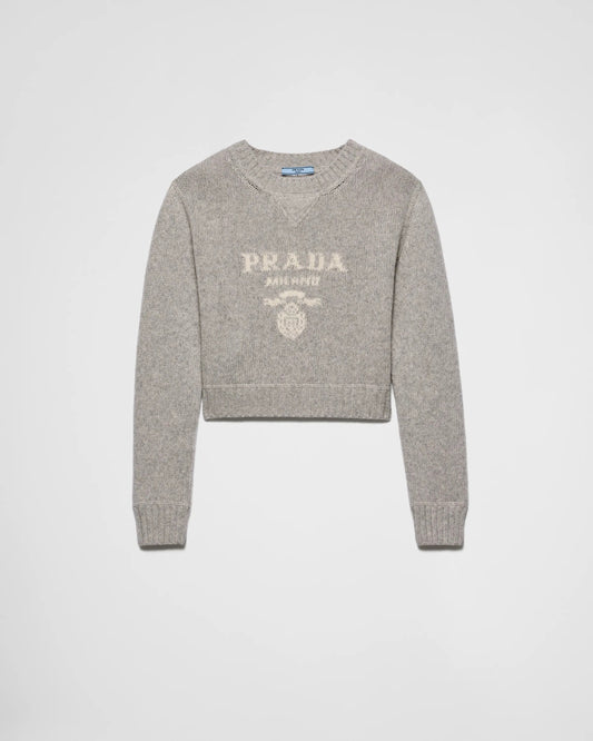 Wool and cashmere crew-neck sweater