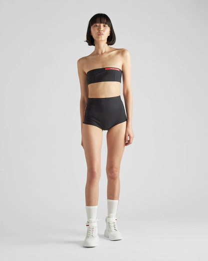 Stretch jersey swim shorts