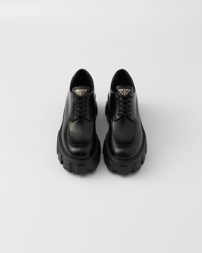 Monolith brushed leather lace-up shoes