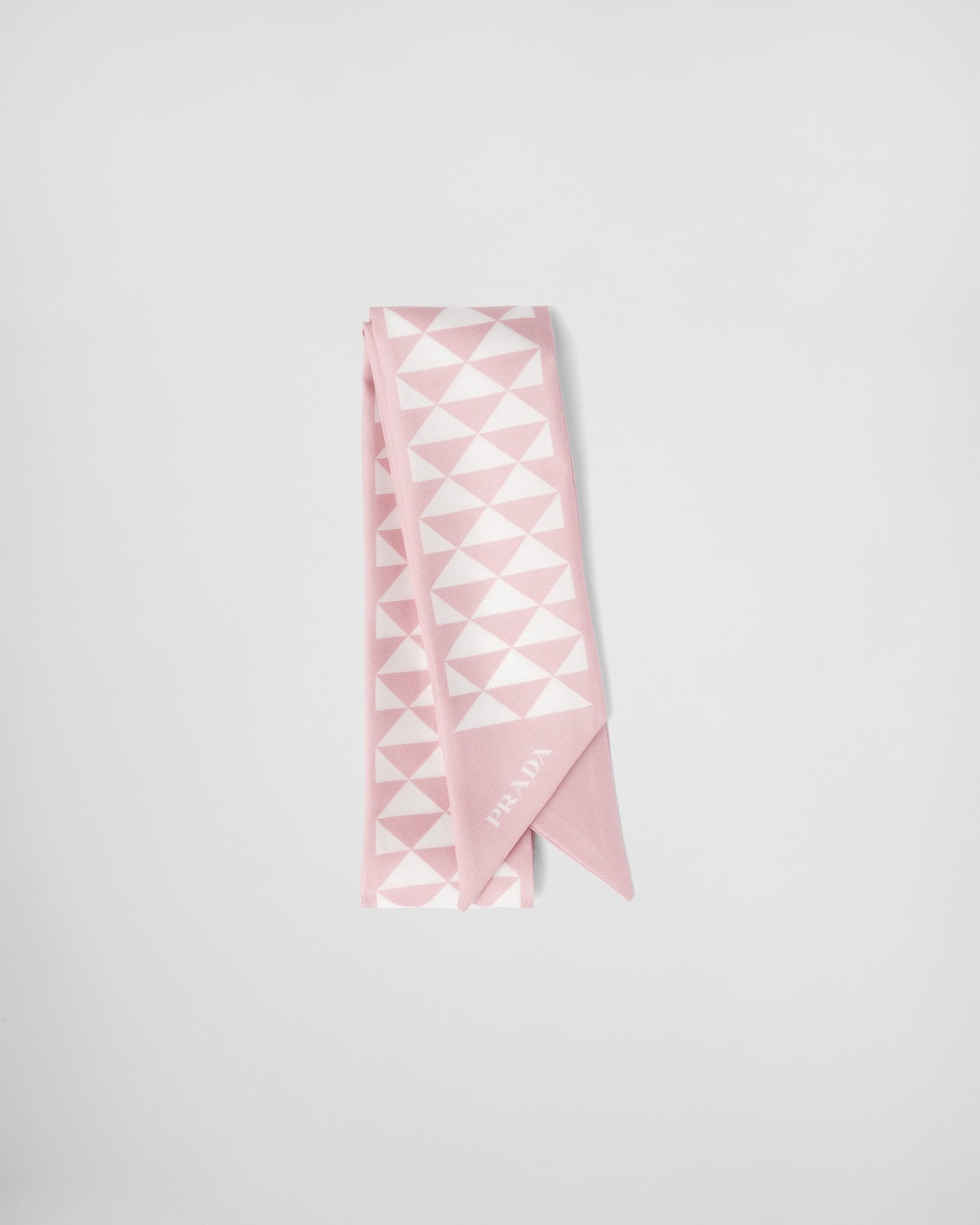 Printed silk tie