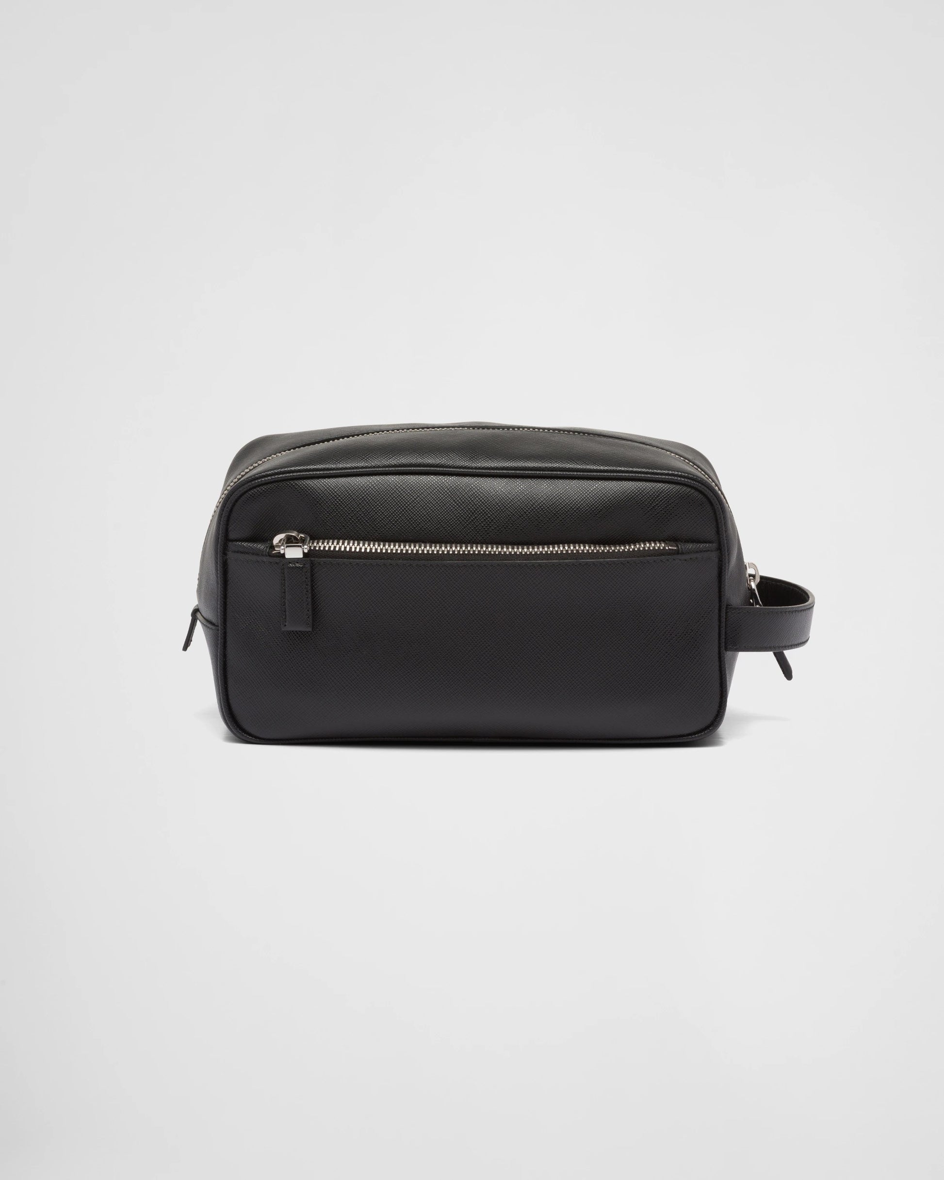 Saffiano leather travel pouch