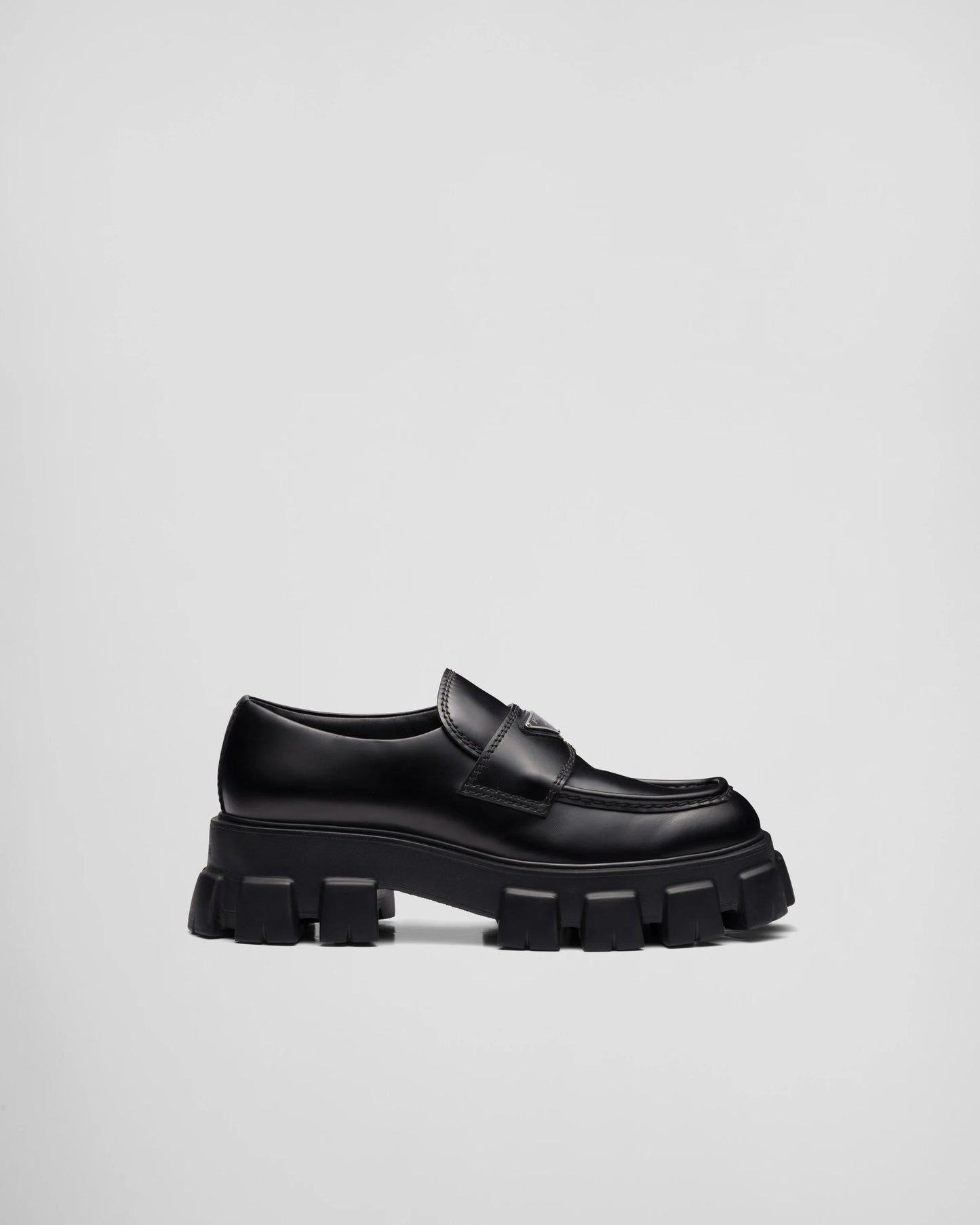 Monolith brushed leather loafers