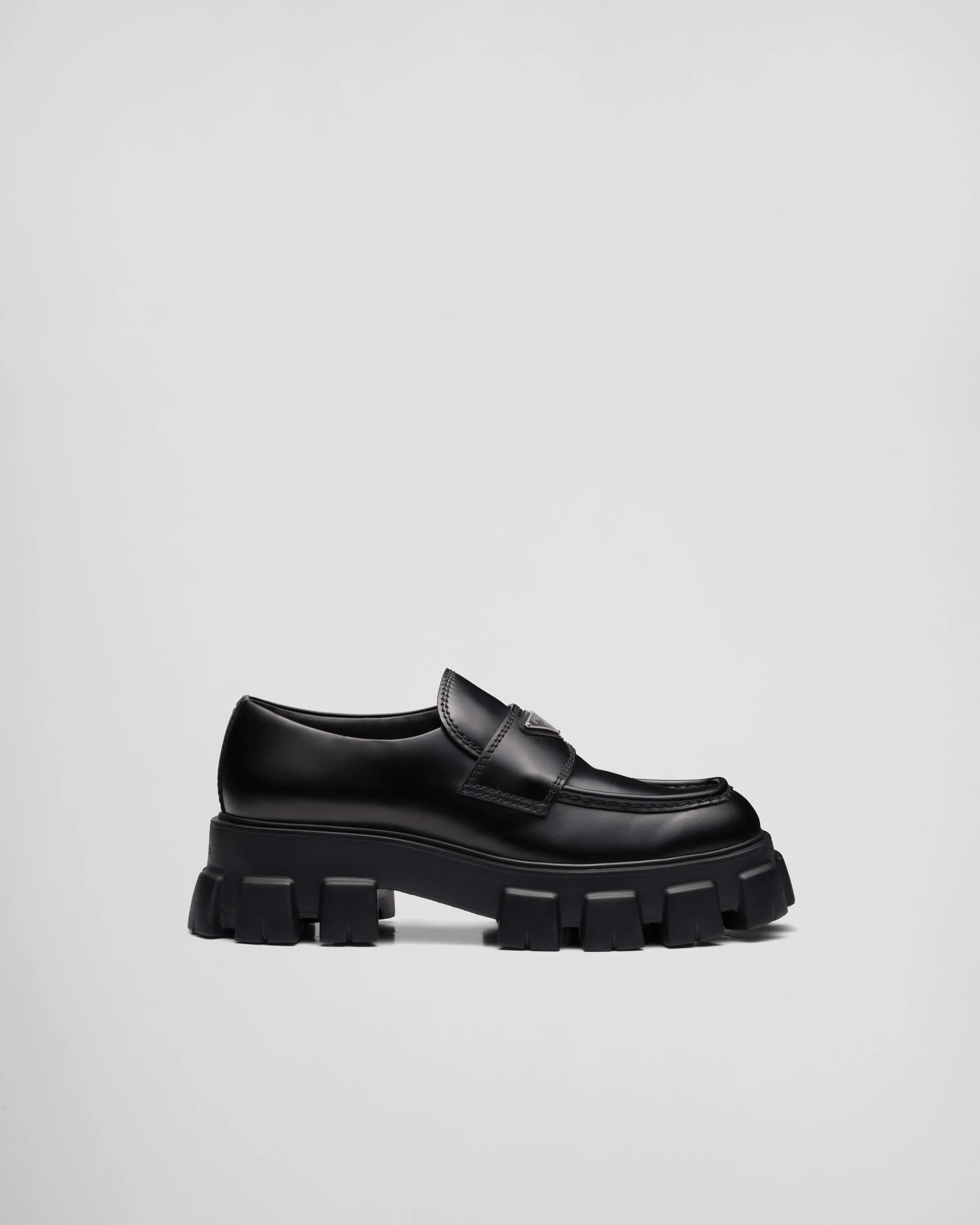 Monolith brushed leather loafers