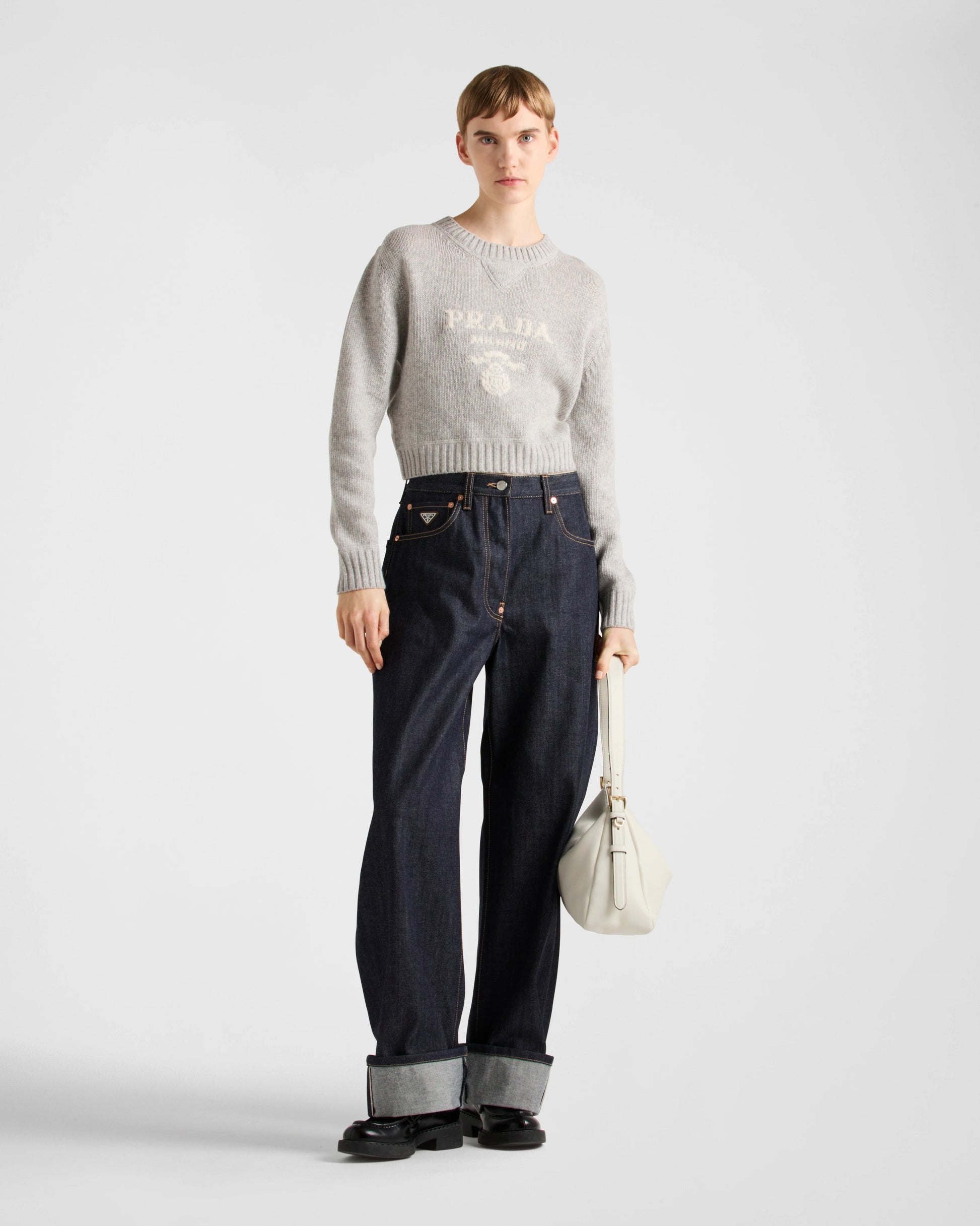 Wool and cashmere crew-neck sweater