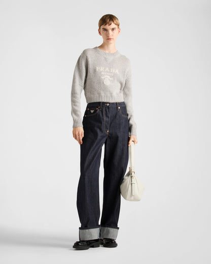 Wool and cashmere crew-neck sweater