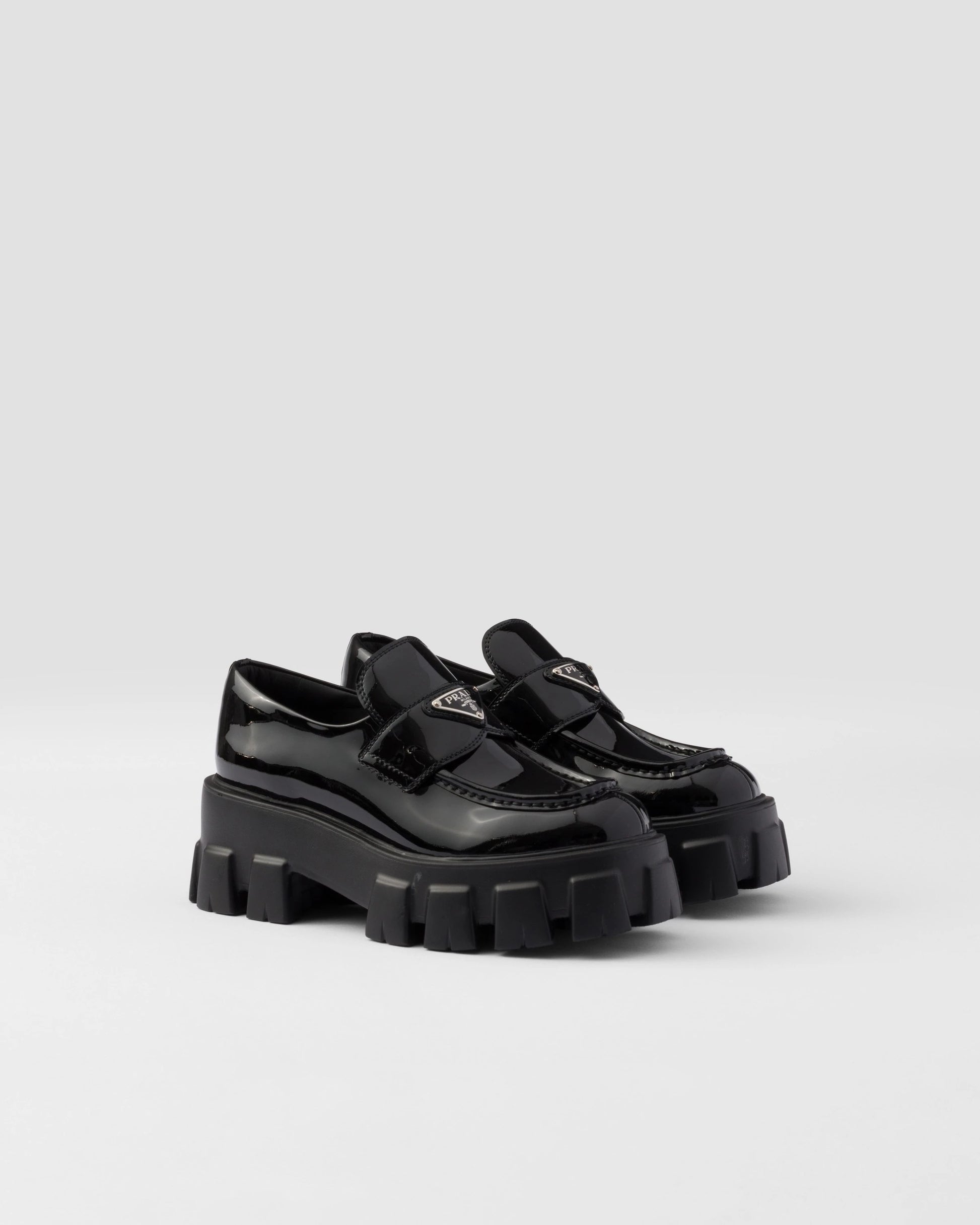 Monolith patent leather loafers