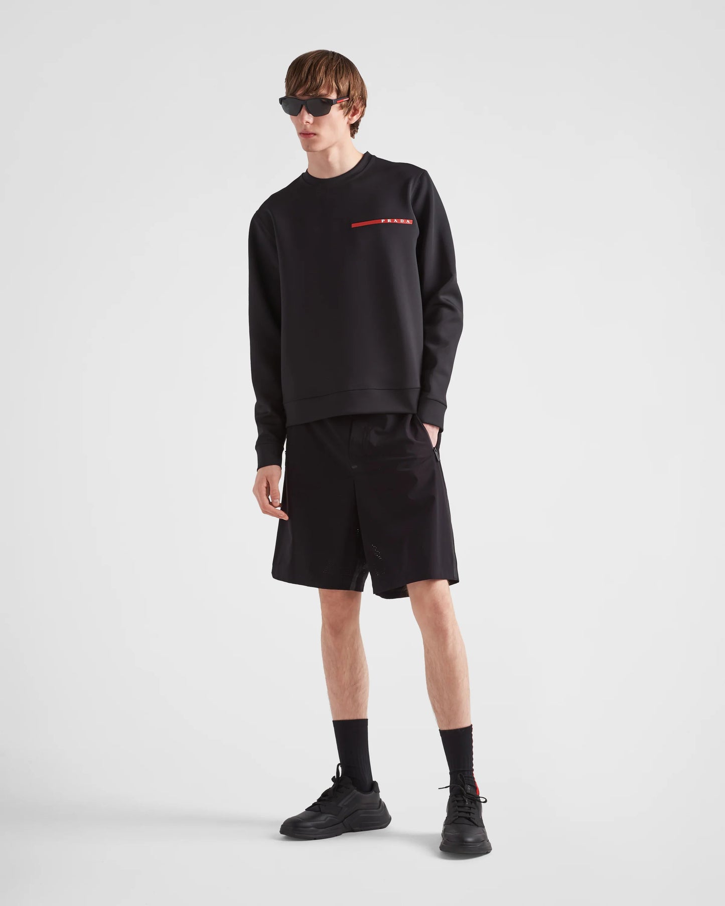 Technical fabric sweatshirt