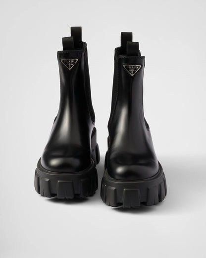 Monolith brushed leather Chelsea boots