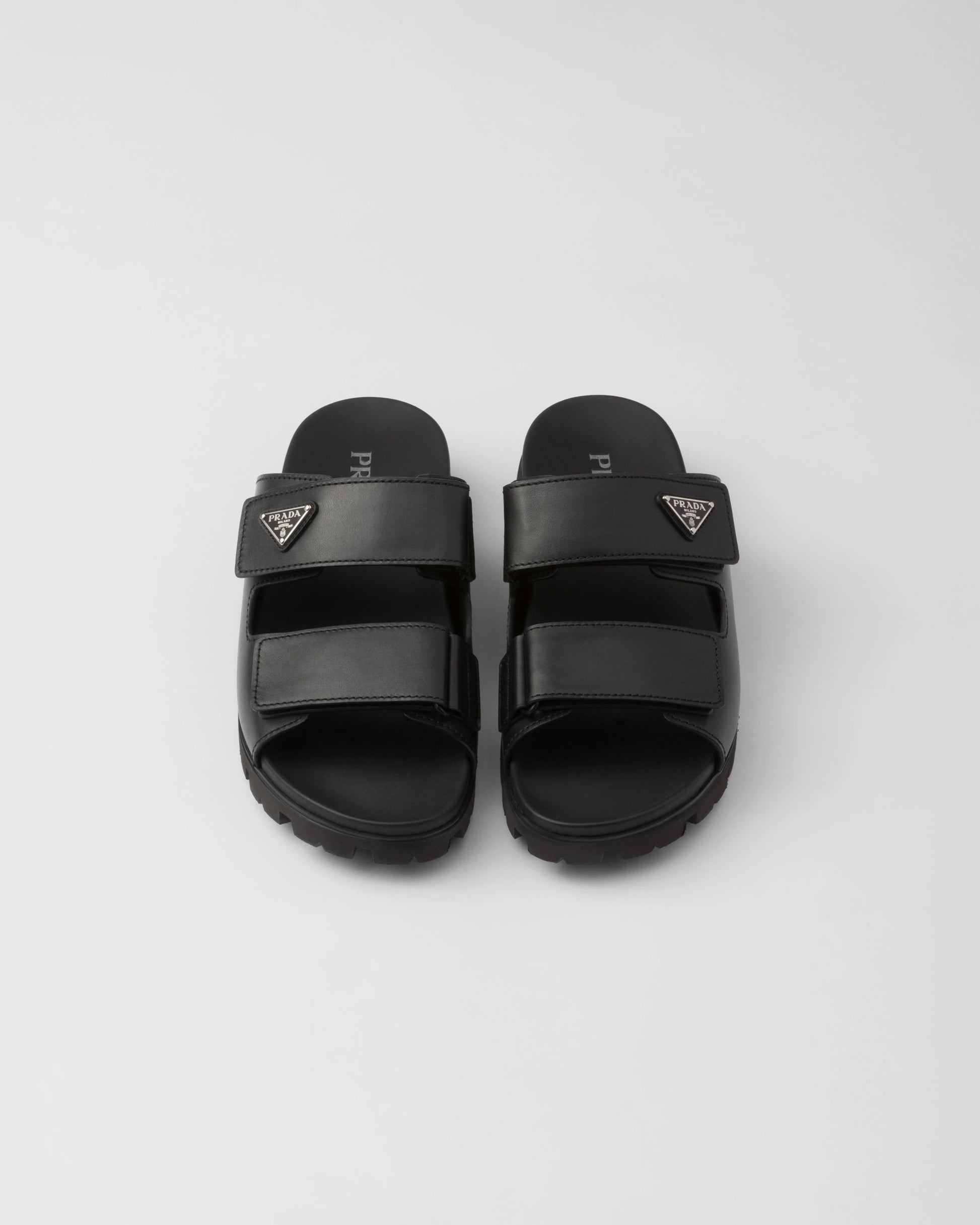 Leather strap sandals