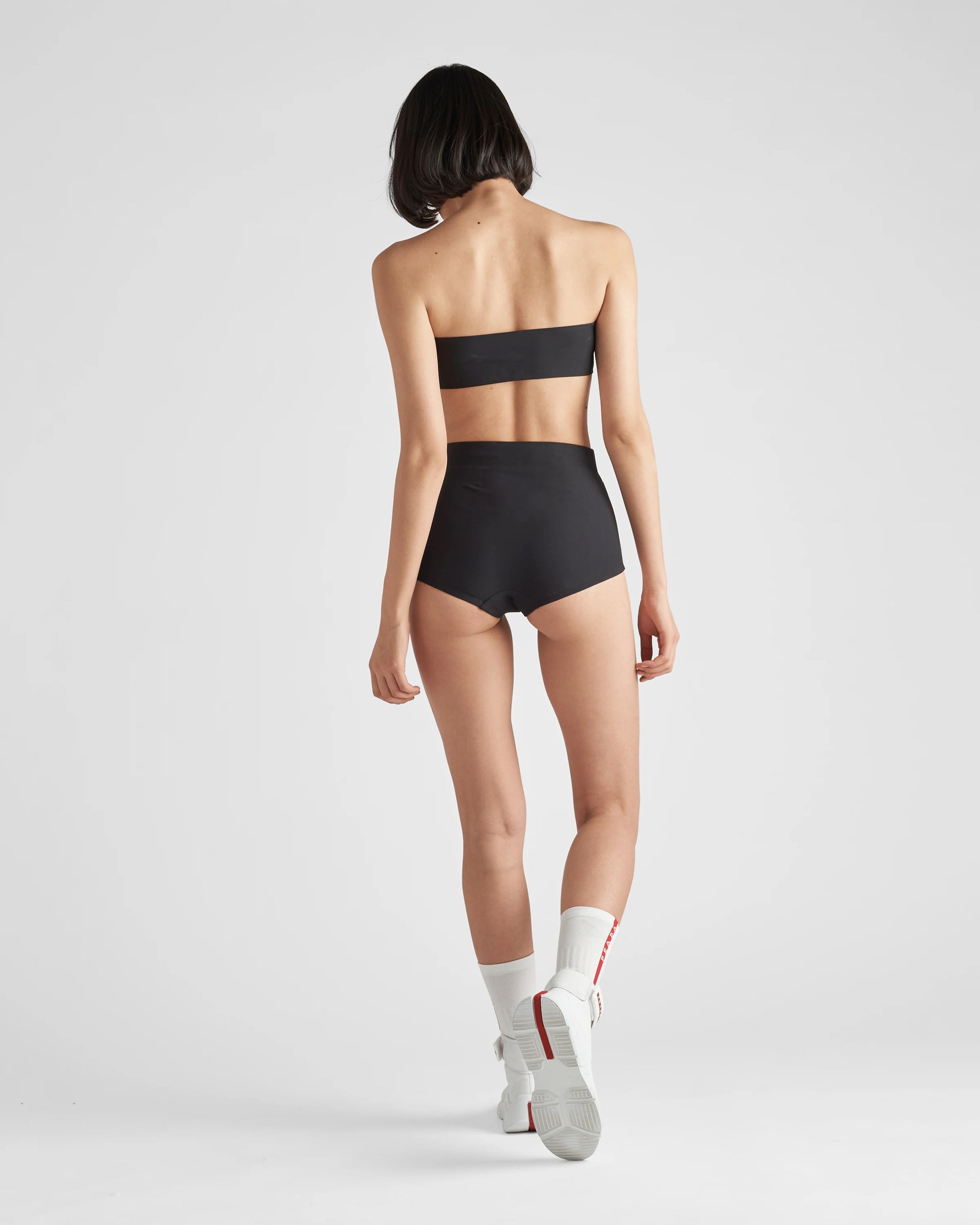 Stretch jersey swimsuit top