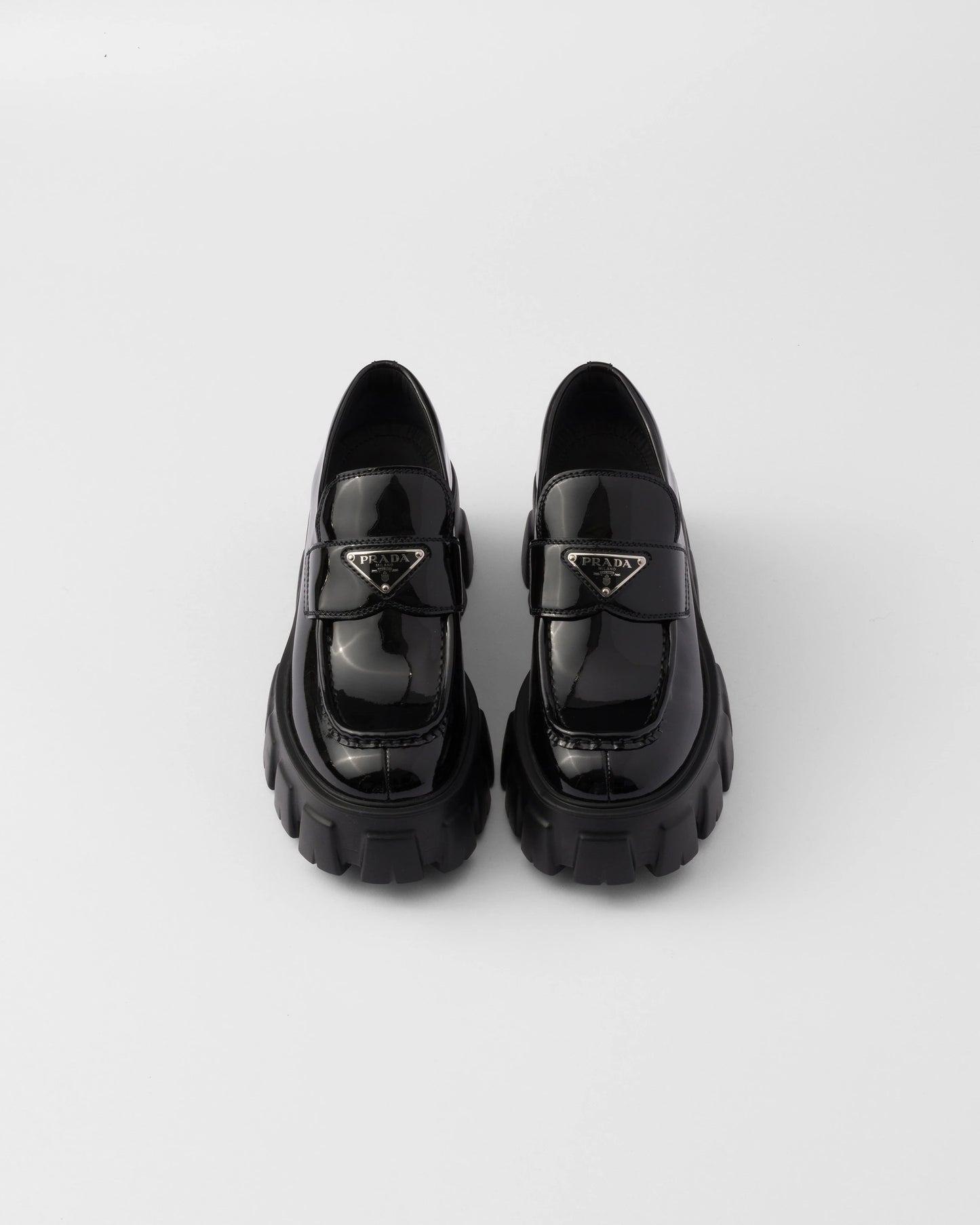 Monolith patent leather loafers