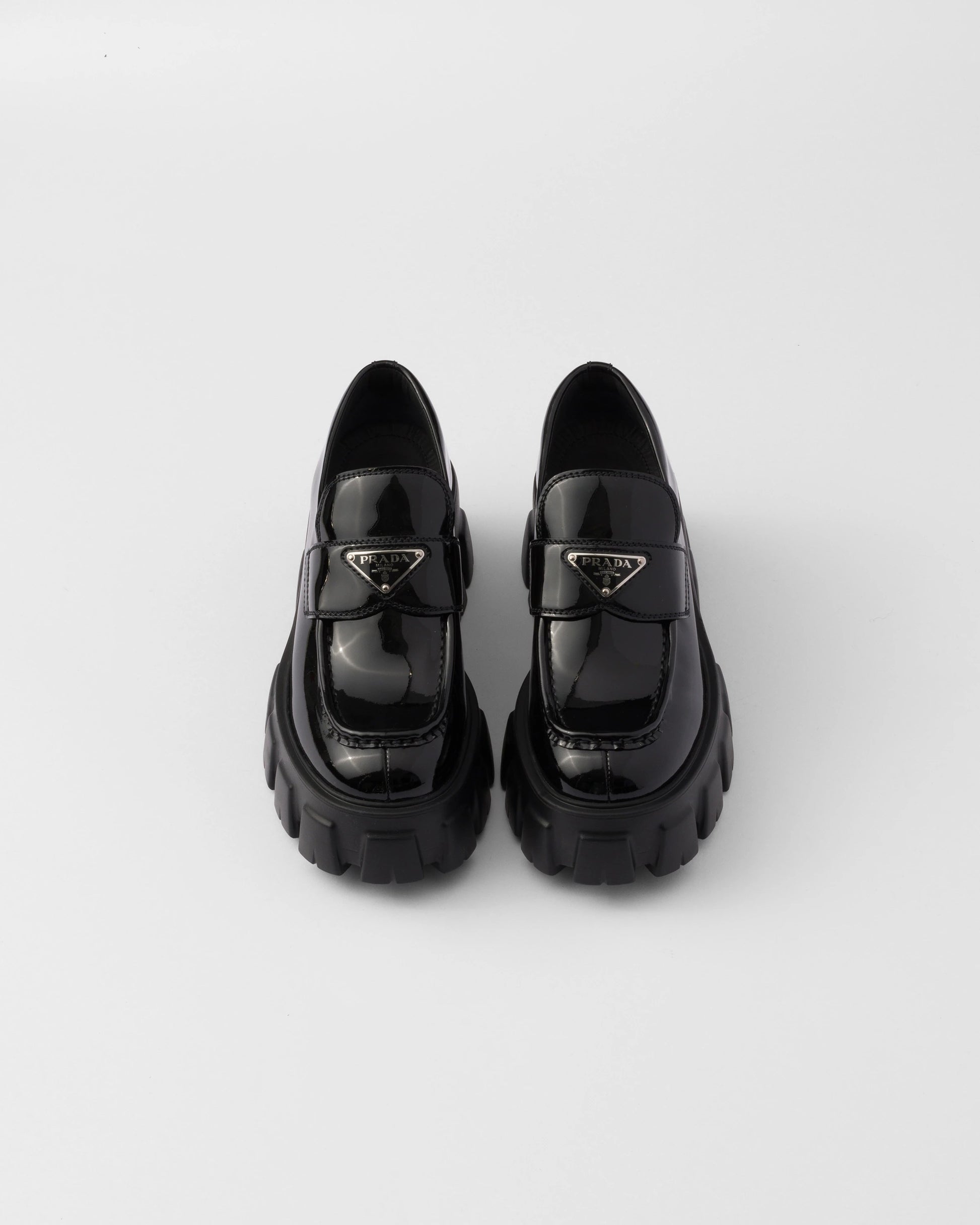 Monolith patent leather loafers