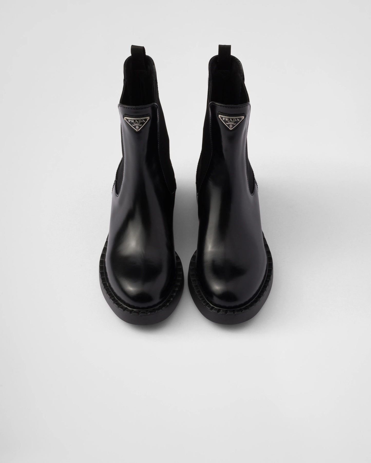 Chocolate brushed leather Chelsea boots