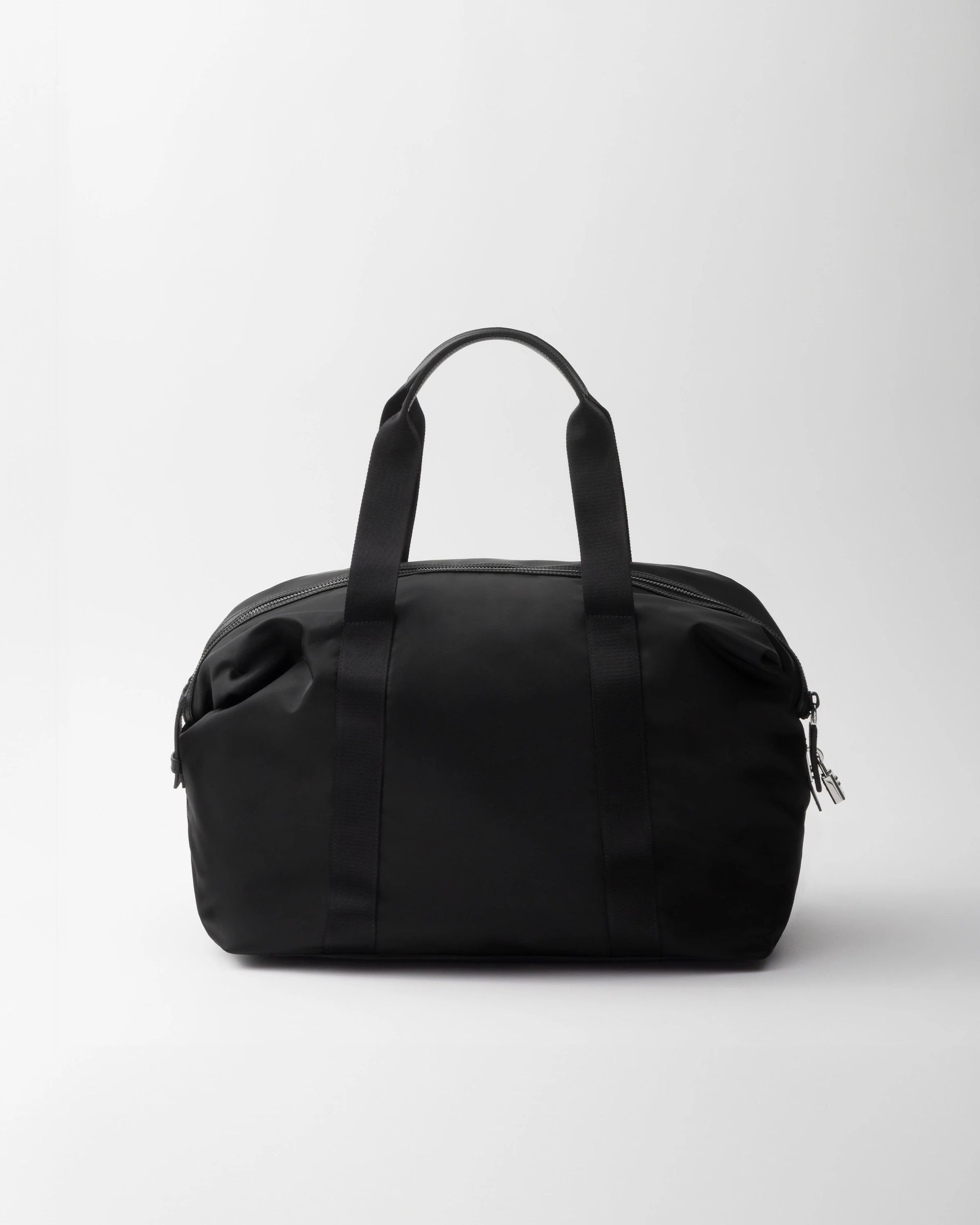 Re-Nylon and Saffiano leather duffle bag