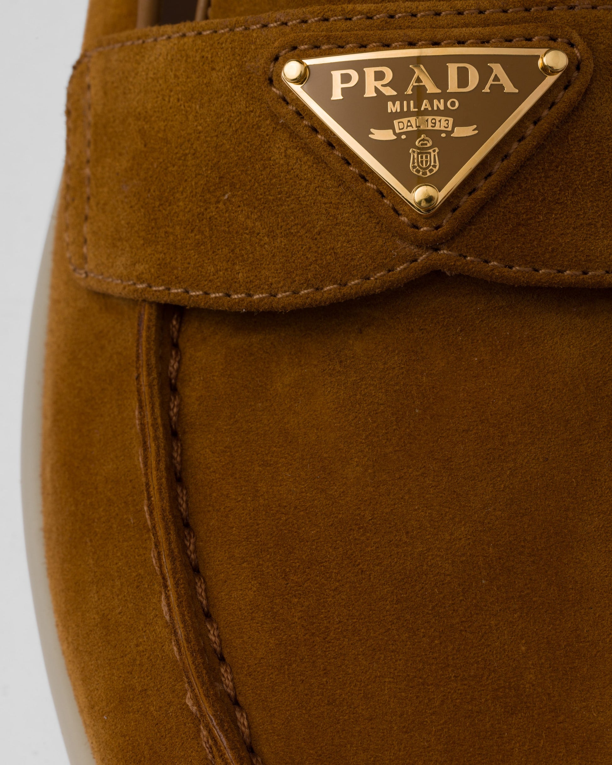 Suede leather loafers