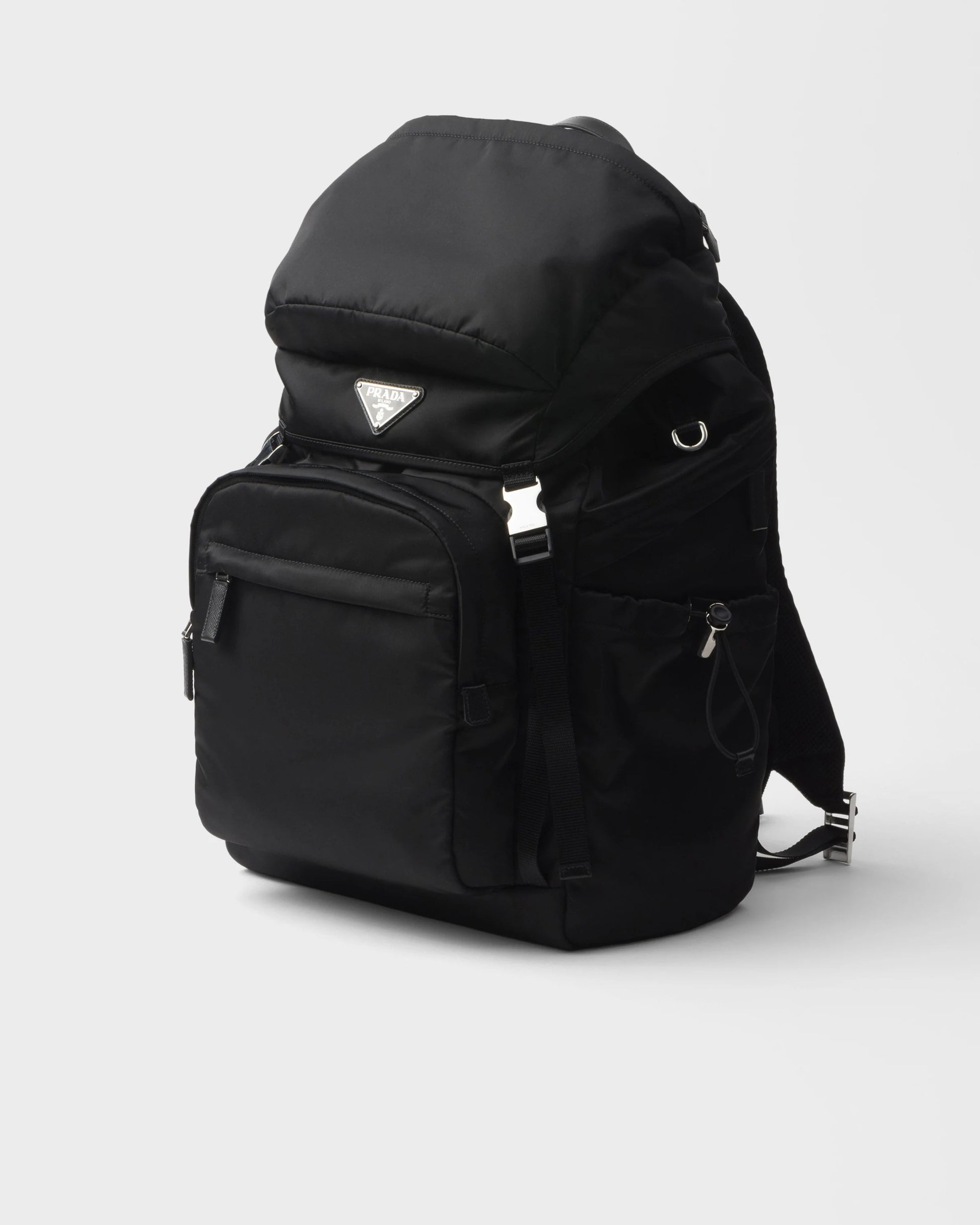 Re-Nylon and Saffiano leather backpack