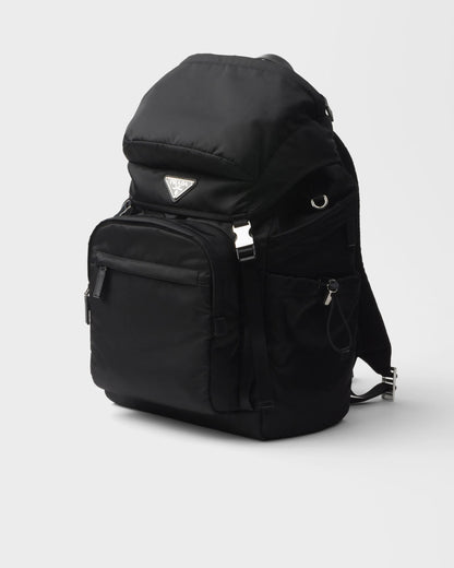 Re-Nylon and Saffiano leather backpack