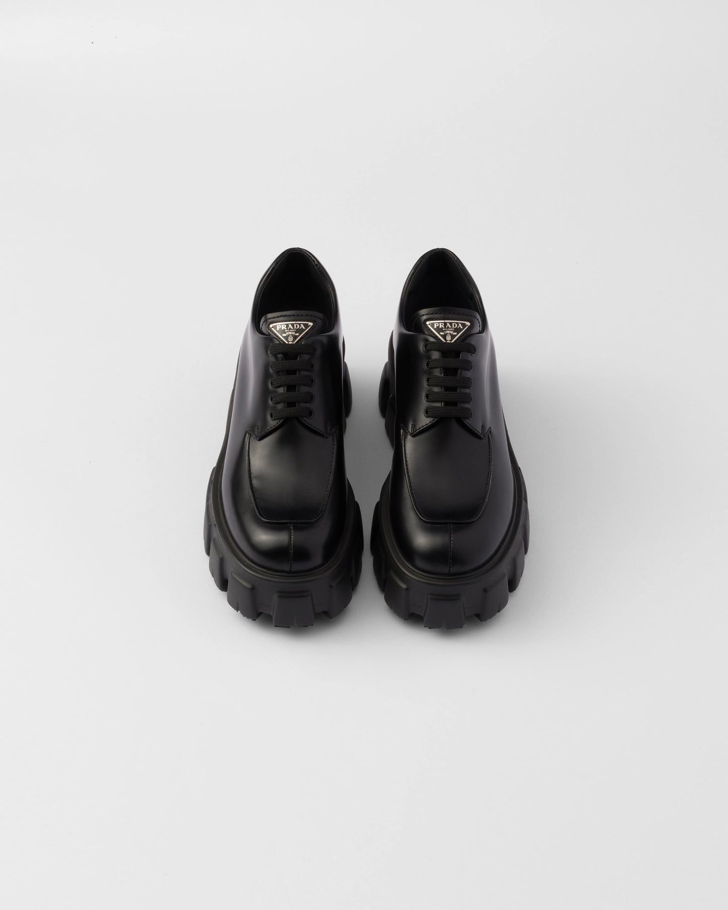 Monolith brushed leather lace-up shoes