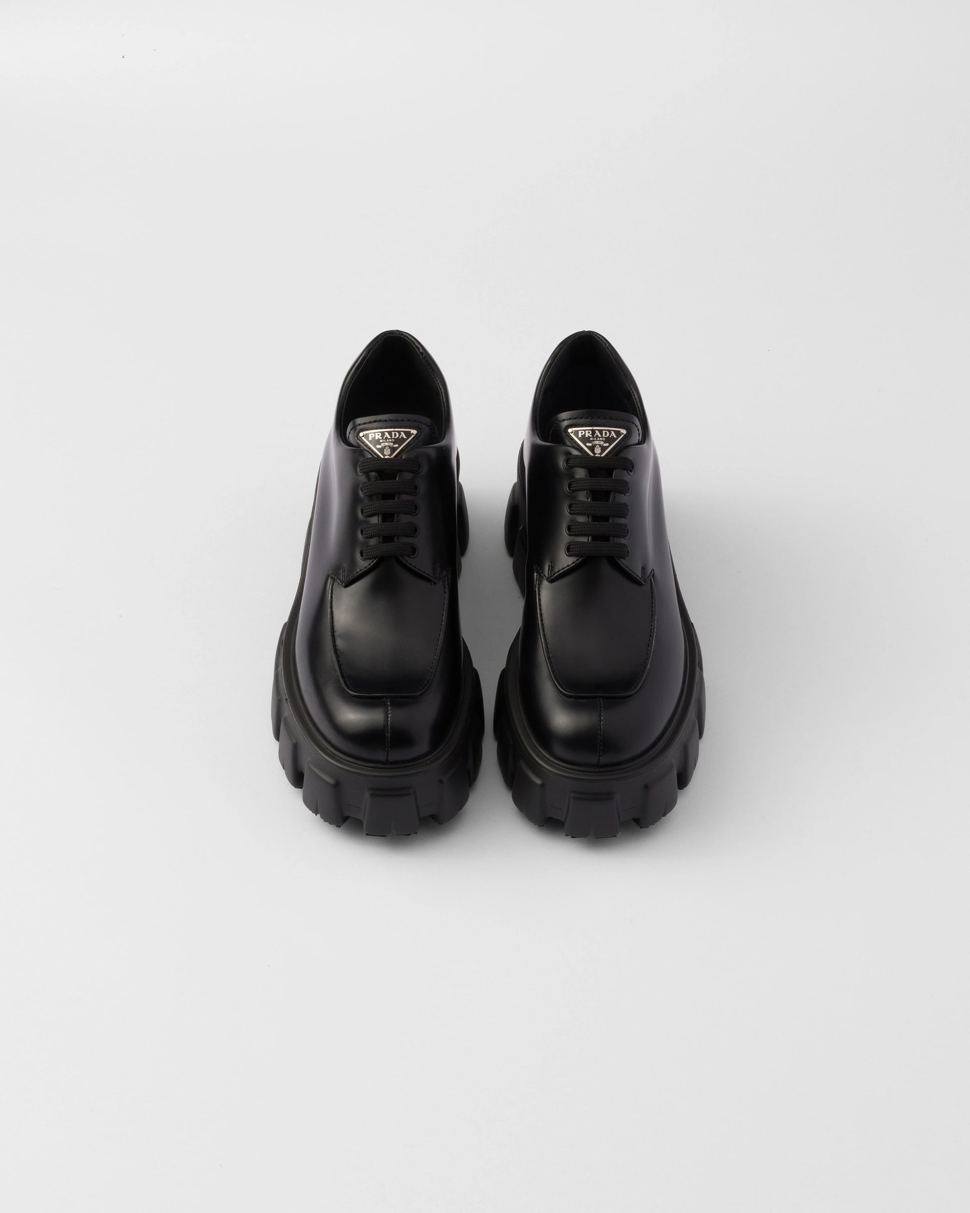 Monolith brushed leather lace-up shoes