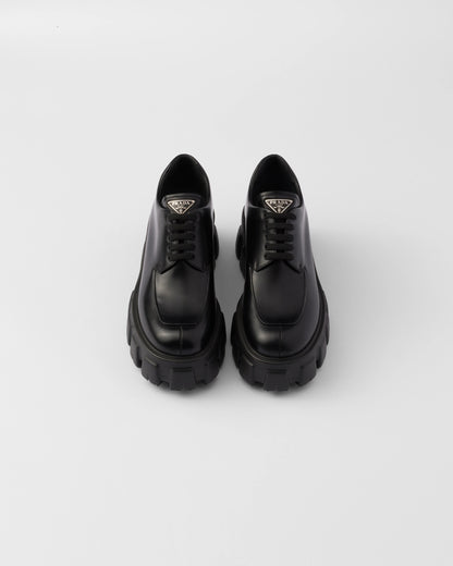 Monolith brushed leather lace-up shoes