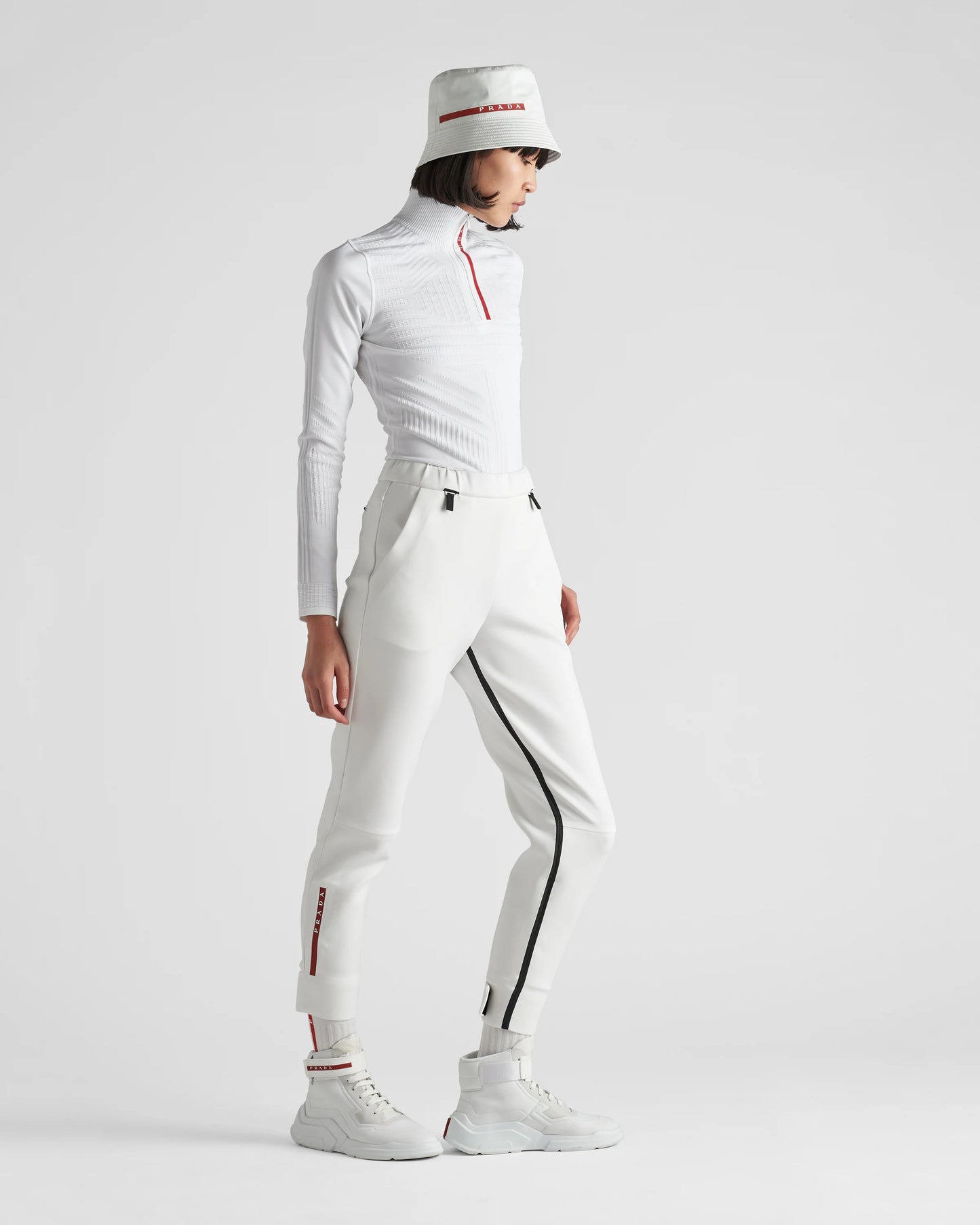 Tech Rec Re-Nylon piqué sports top