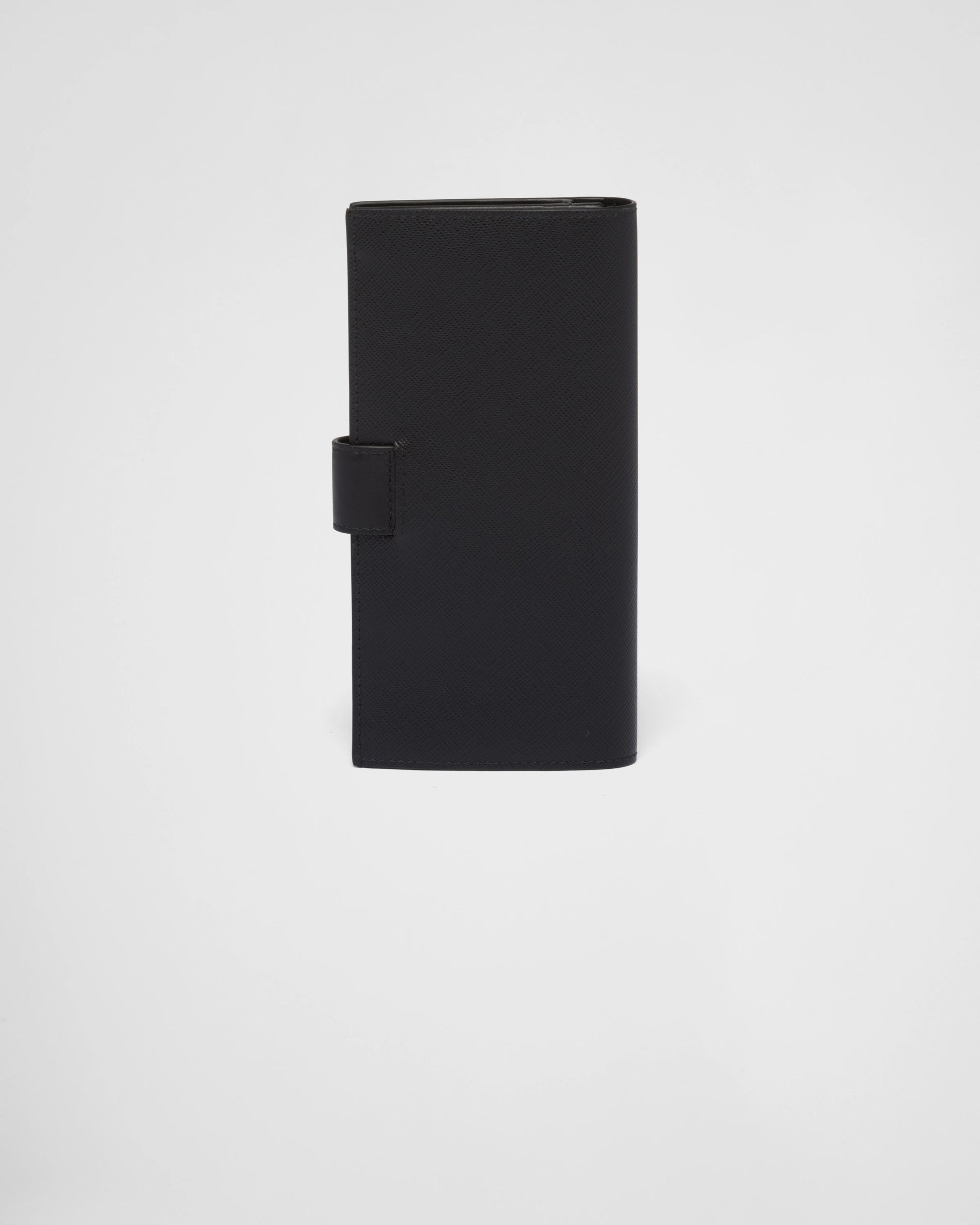 Large Saffiano and smooth leather wallet