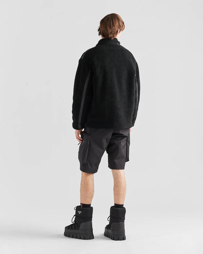 Fleece blouson jacket