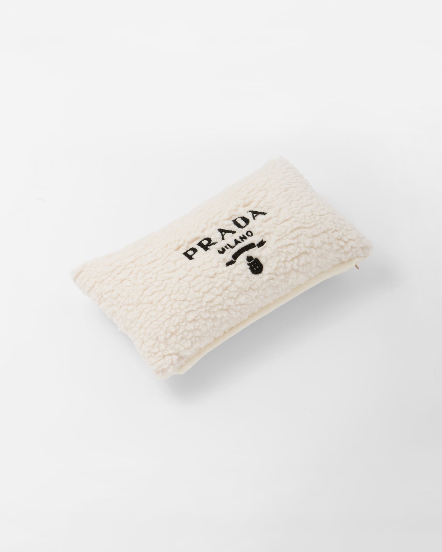 Faux-fur cashmere and wool throw pillow