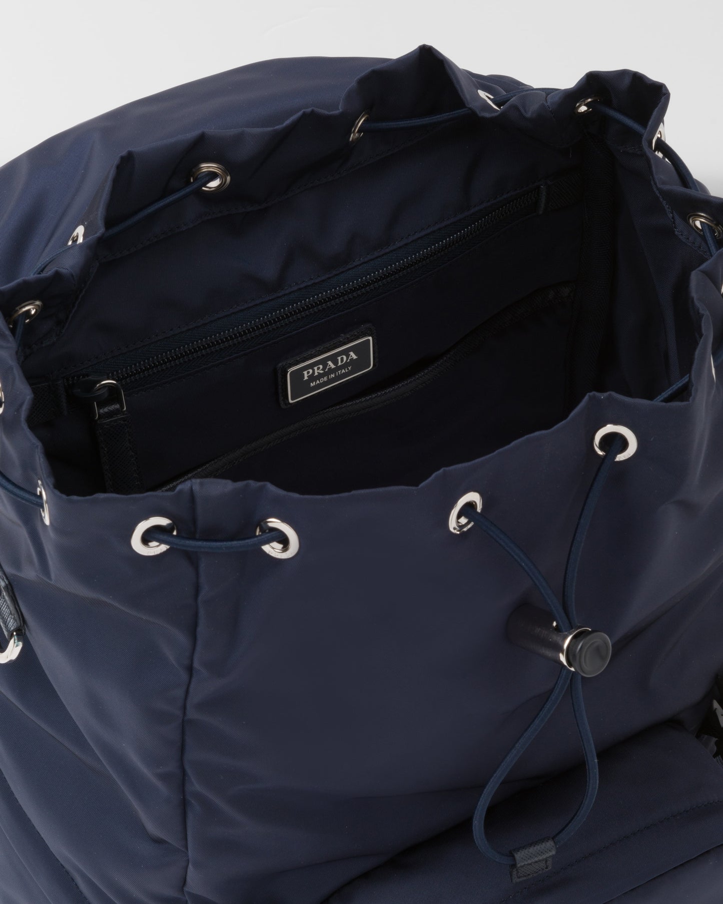 Re-Nylon and Saffiano leather backpack