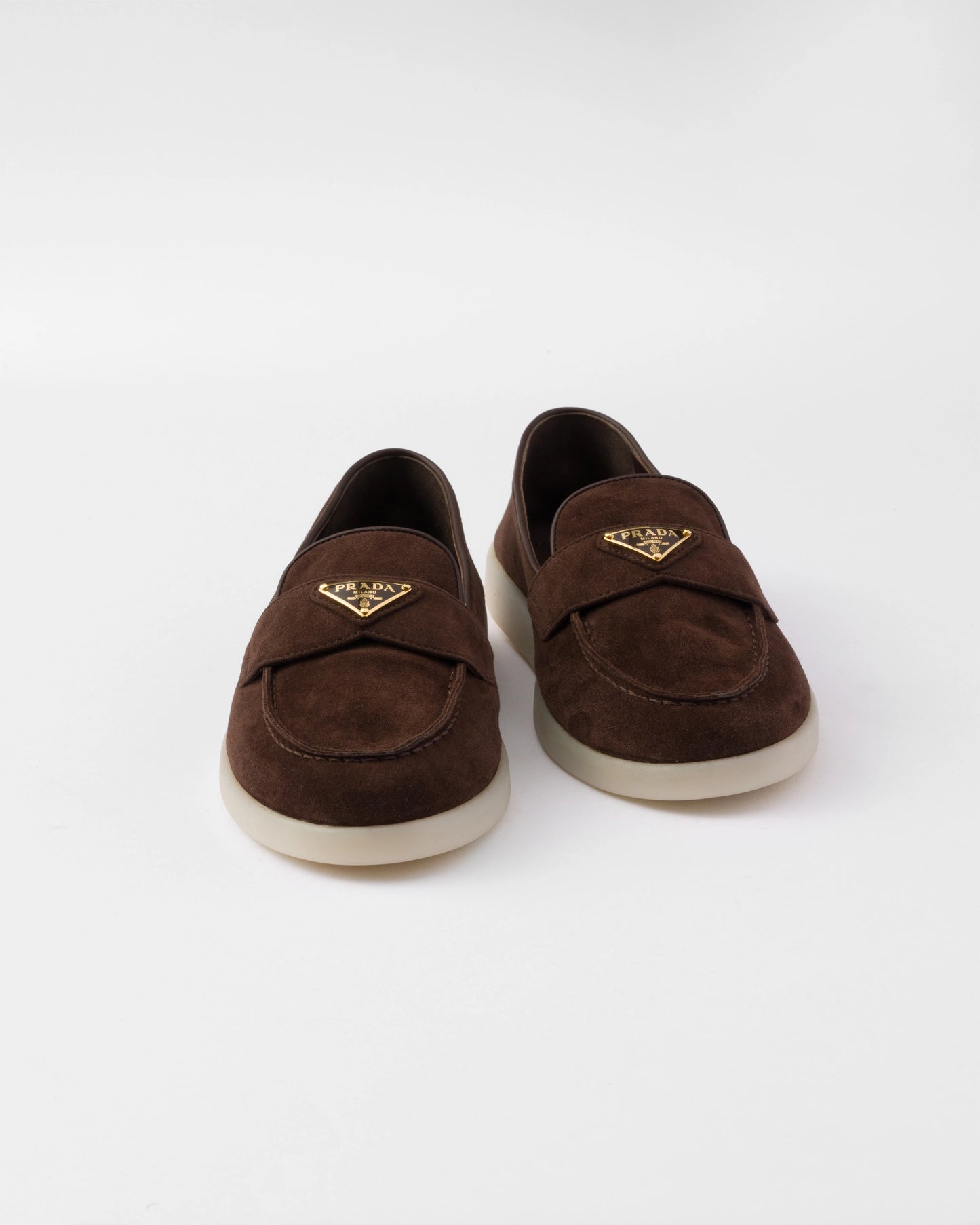 Suede leather loafers