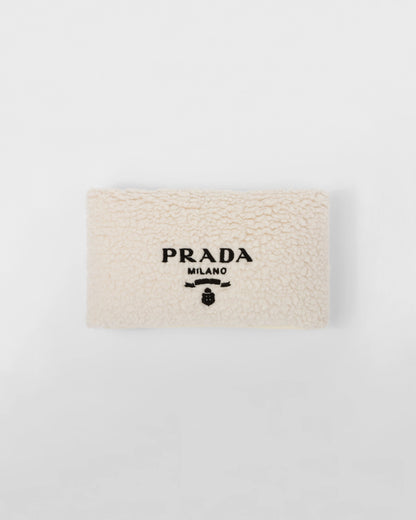 Faux-fur cashmere and wool throw pillow