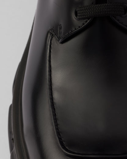 Monolith brushed leather lace-up shoes