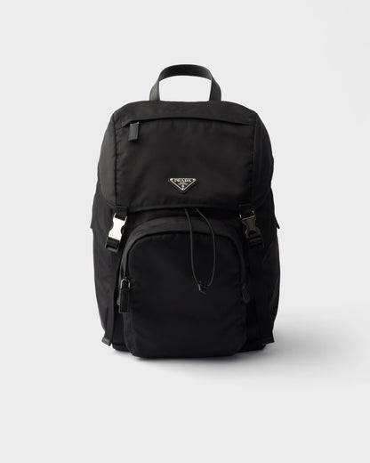 Re-Nylon and Saffiano leather backpack