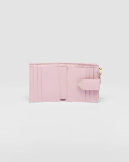Small Saffiano and smooth leather wallet