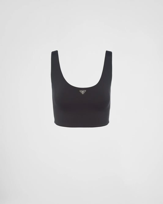 Stretch jersey top