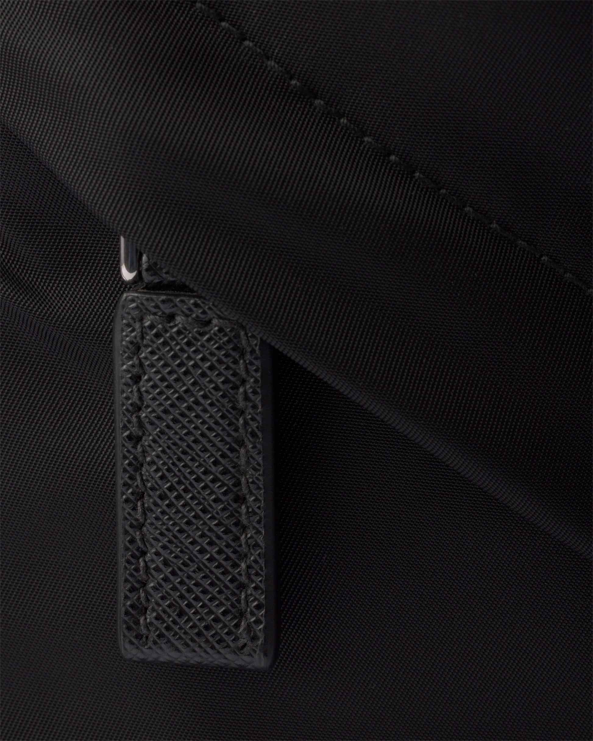 Re-Nylon and Saffiano leather backpack