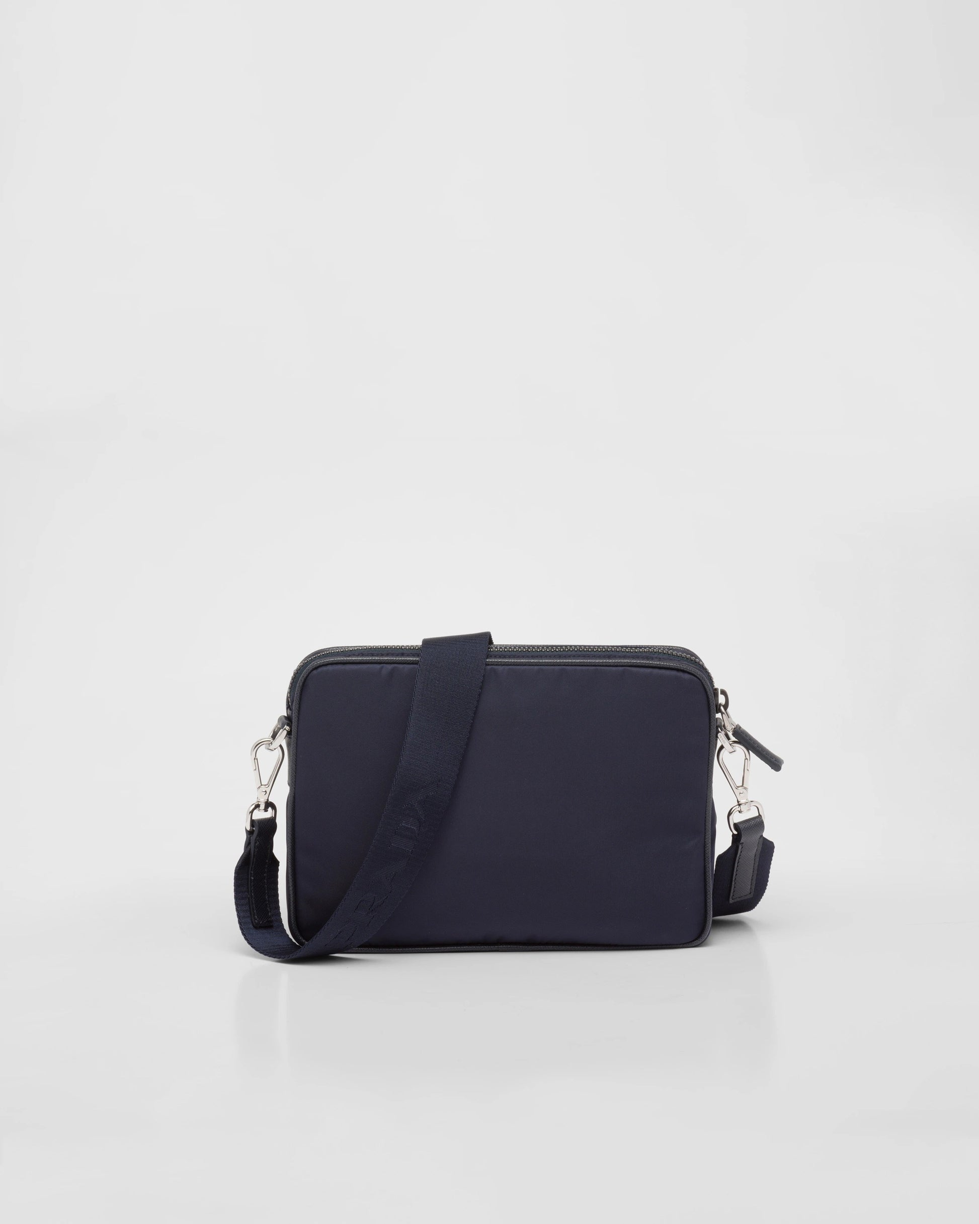 Re-Nylon and Saffiano leather shoulder bag