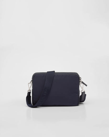 Re-Nylon and Saffiano leather shoulder bag