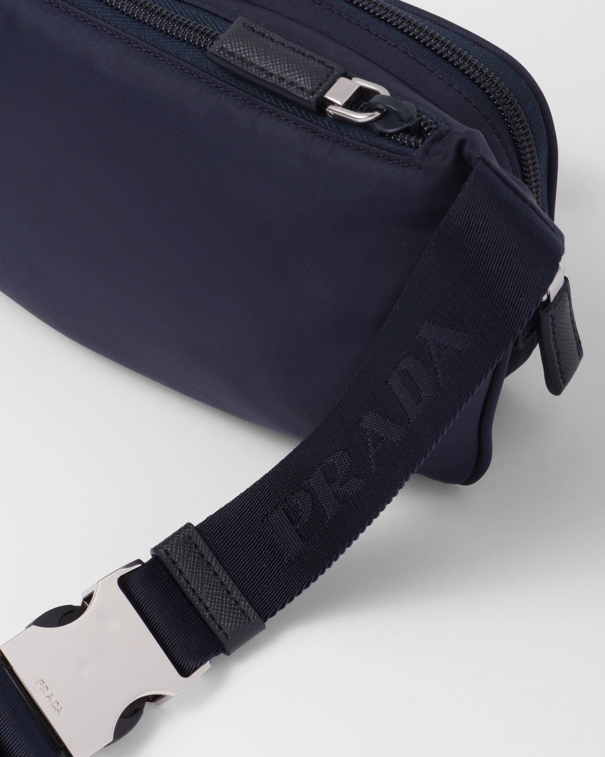 Re-Nylon and Saffiano leather shoulder bag