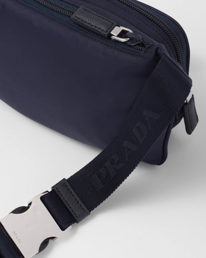 Re-Nylon and Saffiano leather shoulder bag