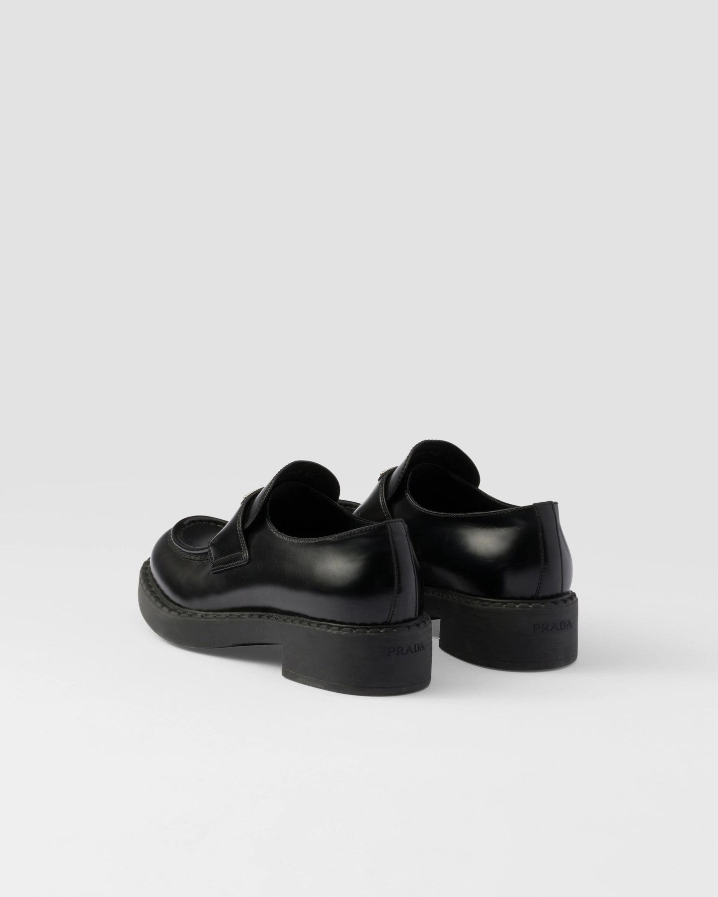 Chocolate brushed leather loafers