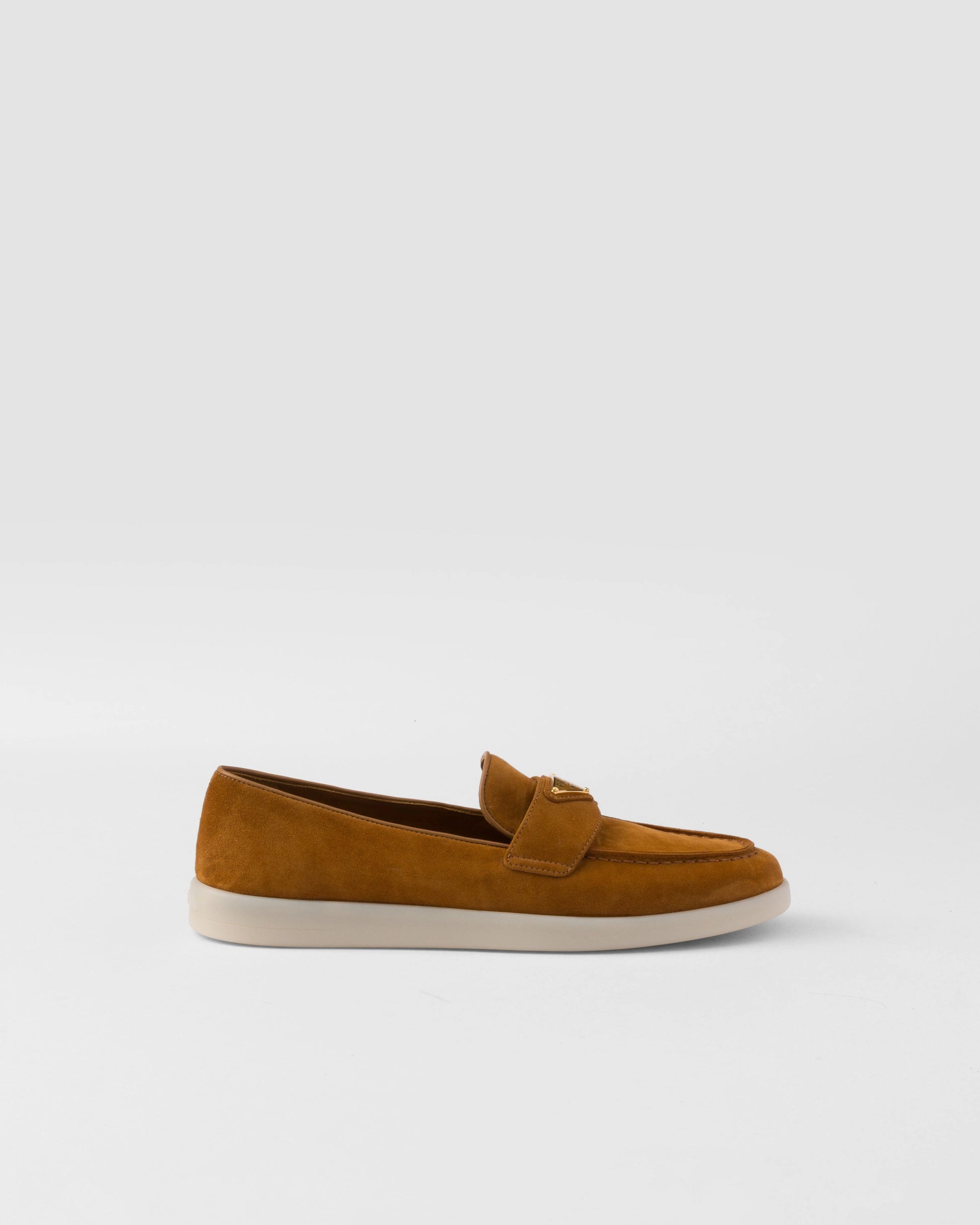 Suede leather loafers