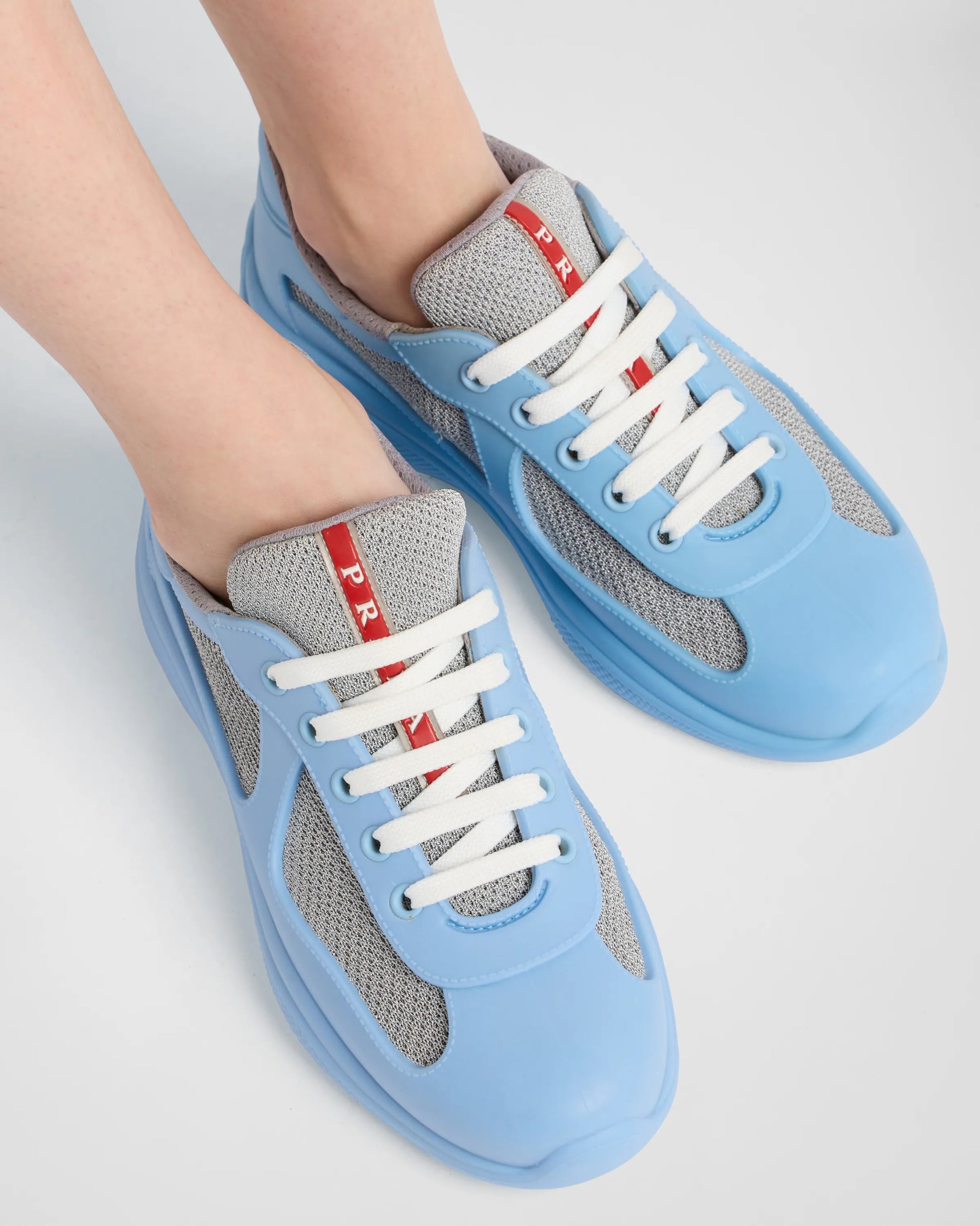 Prada America's Cup Soft rubber and bike fabric sneakers