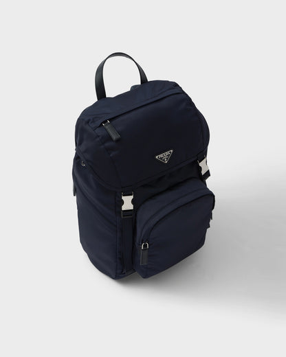 Re-Nylon and Saffiano leather backpack