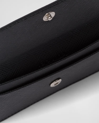 Saffiano leather card holder