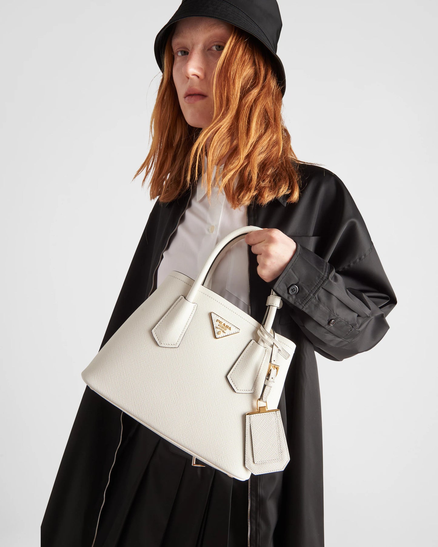 Prada Double small Saffiano leather bag